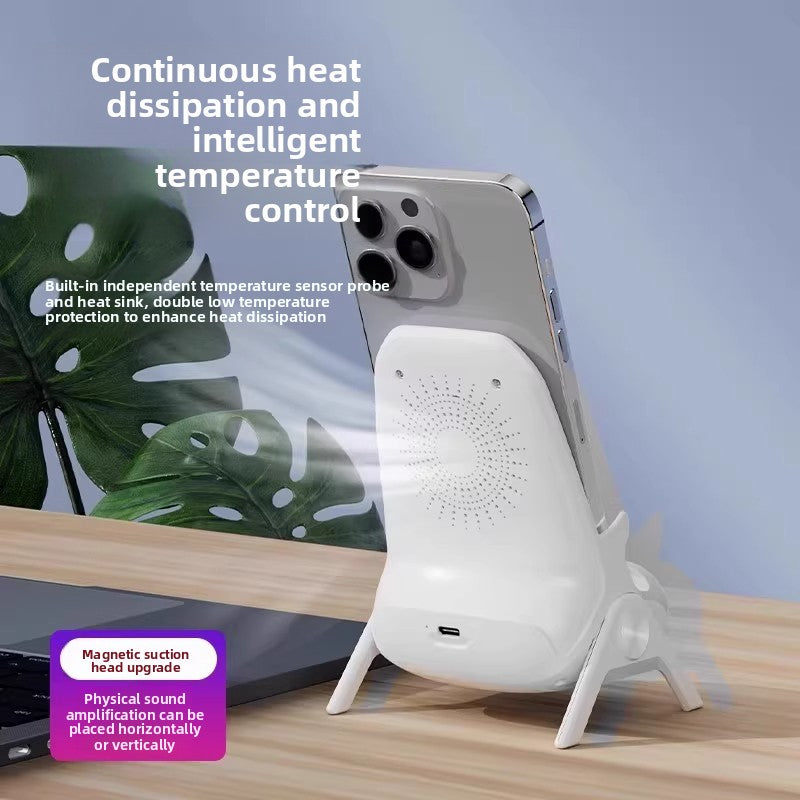 Wireless charging head Lazy seat charging Desktop fast charging bracket Compatible with mobile phone and tablet charger