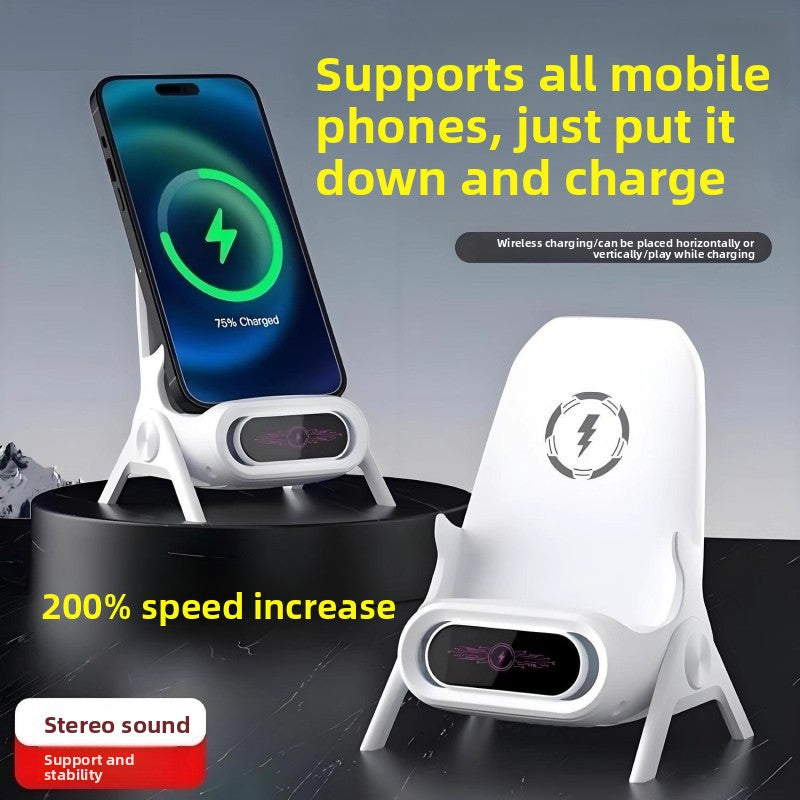 Wireless charging head Lazy seat charging Desktop fast charging bracket Compatible with mobile phone and tablet charger
